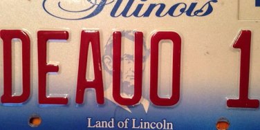 Illinois vanity DEAUO DUO 1 One license plate