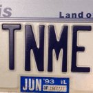 ILLINOIS vanity MY TiNy ME 1 license plate