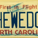 North Carolina vanity THE WEDGE license Plate Music Surfing Surf Minneapolis