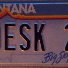 MONTANA vanity DESK 2 license plate