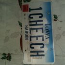 Vanity ONE CHEECH license plate Fan Chong Hippie Free Love Marijuana Matin Actor