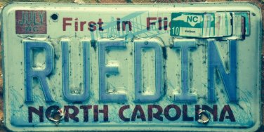 North Carolina vanity RUEDIN R&Atilde;&frac14;din license plate NC Ernst Swatch watch Nazi