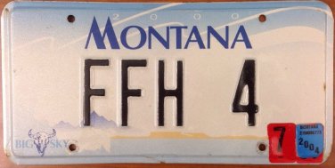 Montana vanity FFH 4 FireFighter Honor license plate  Far From Home Music Fire