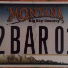 MONTANA vanity 2 BAR 01 license plate Alcohol Drink