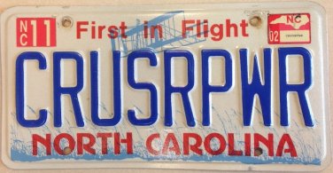 Carolina vanity PT CRUISER POWER license plate Daimler Chrysler Car Warship