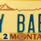 Montana Centennial vanity MY BABY v license plate