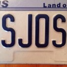 Illinois vanity JES JOS 5 license plate