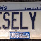 Illinois vanity VESELY 1 license plate Jan Basketball NBA Denver Nuggets Czech