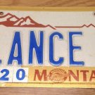 Montana vanity LANCE 1 license plate Lancelot Amstrong Lanzo Lantz Launce Lanza
