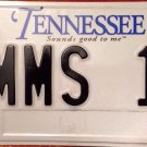 Tennessee vanity MMS 1 license Plate Miracle Mineral Supplement Cure Aids Cancer