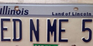 IL vanity ED aNd ME 5 license plate