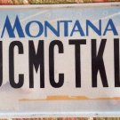 MONTANA vanity UCMC TKL license plate University Chicago Medical Center School