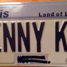 Illinois vanity PENNY K 2 license plate Penney Pennie Pennee Penelope Pennee