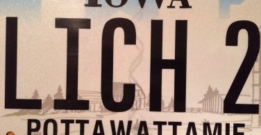 Iowa vanity LICH 2 license plate Zombie Dead Immortal Dungeons Dragons Magic