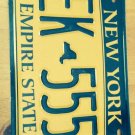 Gold Empire State license plate