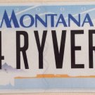Montana vanity 4 RIVER license plate Nature National Park Environment Fish Water