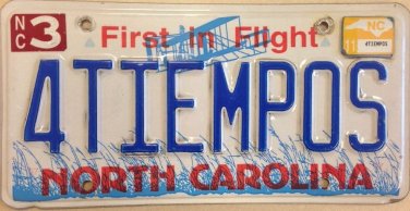Carolina vanity 4 TIEMPOS Stroke Engine MOTOR license plate Muscle Car Auto NC