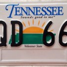 Tennessee Triple Digit 6 Six license plate Repeating Number 666 Satan EQD Evil