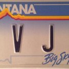 Montana vanity MVJA M V J A  license plate MV JA VJ