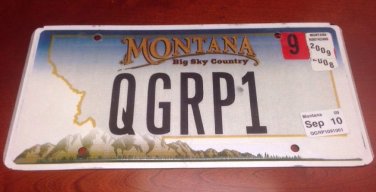 MONTANA vanity Q GROUP license plate Quality Consulting