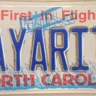NORTH CAROLINA vanity NAYARIT license plate Mexico Geography Tepic Riviera Nayar