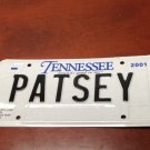 TN vanity PATSEY Patsy license plate 21