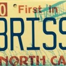 North Carolina vanity BRISS MOM  license plate