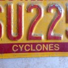 Iowa State University license Plate