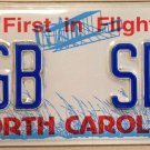 North Carolina vanity PGB SDB license plate