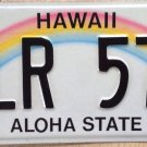 HAWAII RAINBOW Aloha license plate HLR USA Graphic Honolulu Maui Kauai Island US