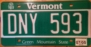 Vermont semi Vanity DANY license plate Daniel Dan Danny #593