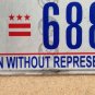 District Columbia Taxation license plate