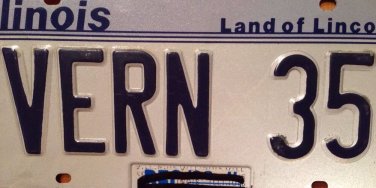 IL vanity VERN Vernon 35 license plate