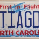 North Carolina vanity TI A TIA GOD license plate Religion Christ Jesus Godfrey