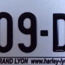 Harley Davidson Motorcycle license plate