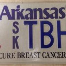 Arkansas Cure Breast Cancer license plate Survivor Komen Pink Fight oncology