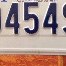 TENNESSEE vanity 90454 Zip Code license plate