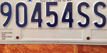TENNESSEE vanity 90454 Zip Code license plate