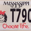 Anti Abortion license plate Choose Life Fetus Pro Choice Adoption