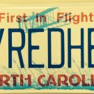 NC vanity MY RED HEAD license plate Sports Muscle Car Motorcycle Woman Wife Love