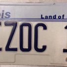 ILLINOIS vanity TIZOC Stone license plate Aztec Sacrifice Museum History Mexico
