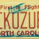 North Carolina vanity AIKUZURA license Plate Zura Kuzura Aiku Ikuzura Uzura