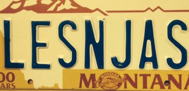 Vanity LES & JAS license plate