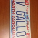 vanity V GALLO license plate