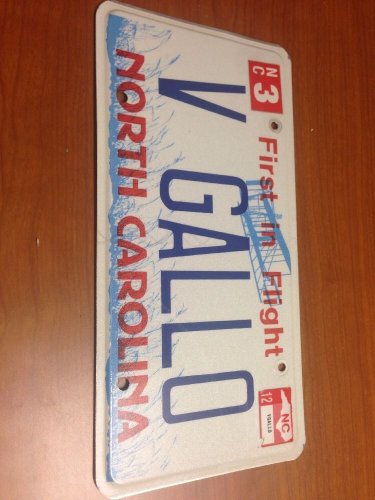 vanity V GALLO license plate