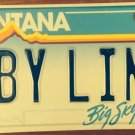 Montana vanity CABBY LIMO license plate LIMOUSINE Cab Driver