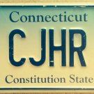Connecticut vanity CJ HR license plate Consulting Chris James