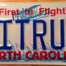 North Carolina vanity VITRUM license plate Latin Language Glass Woad Blue Flower