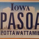 Iowa vanity EL PASO AN license plate Texas Ann Anne Geography Annie