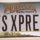 Montana vanity TS EXPRESS license plate Mail Logistics Trucking Freight Letter